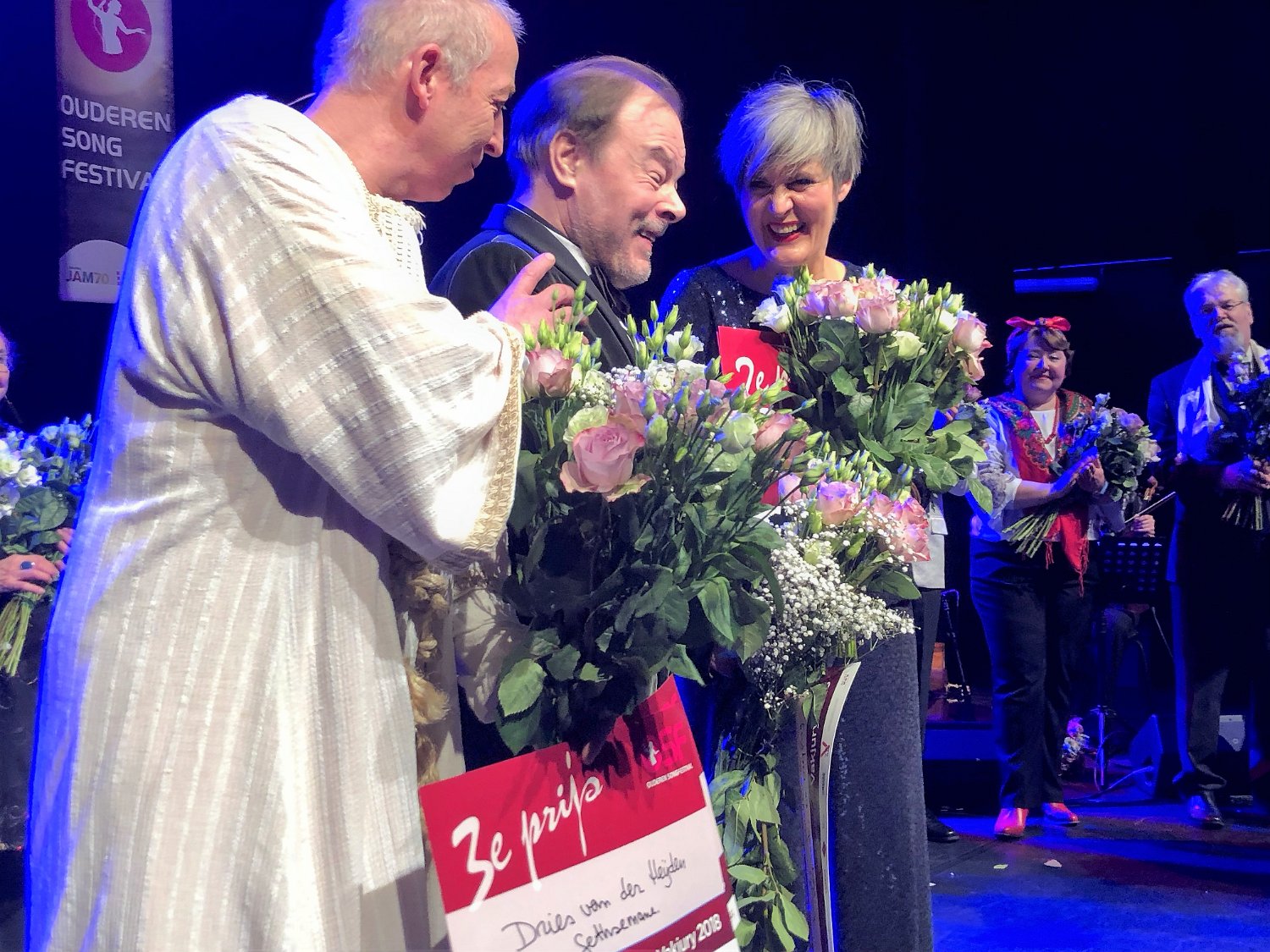 20 winnaars vlnr Dries van der Heijden Bob Bullee Machteld van der Gaag